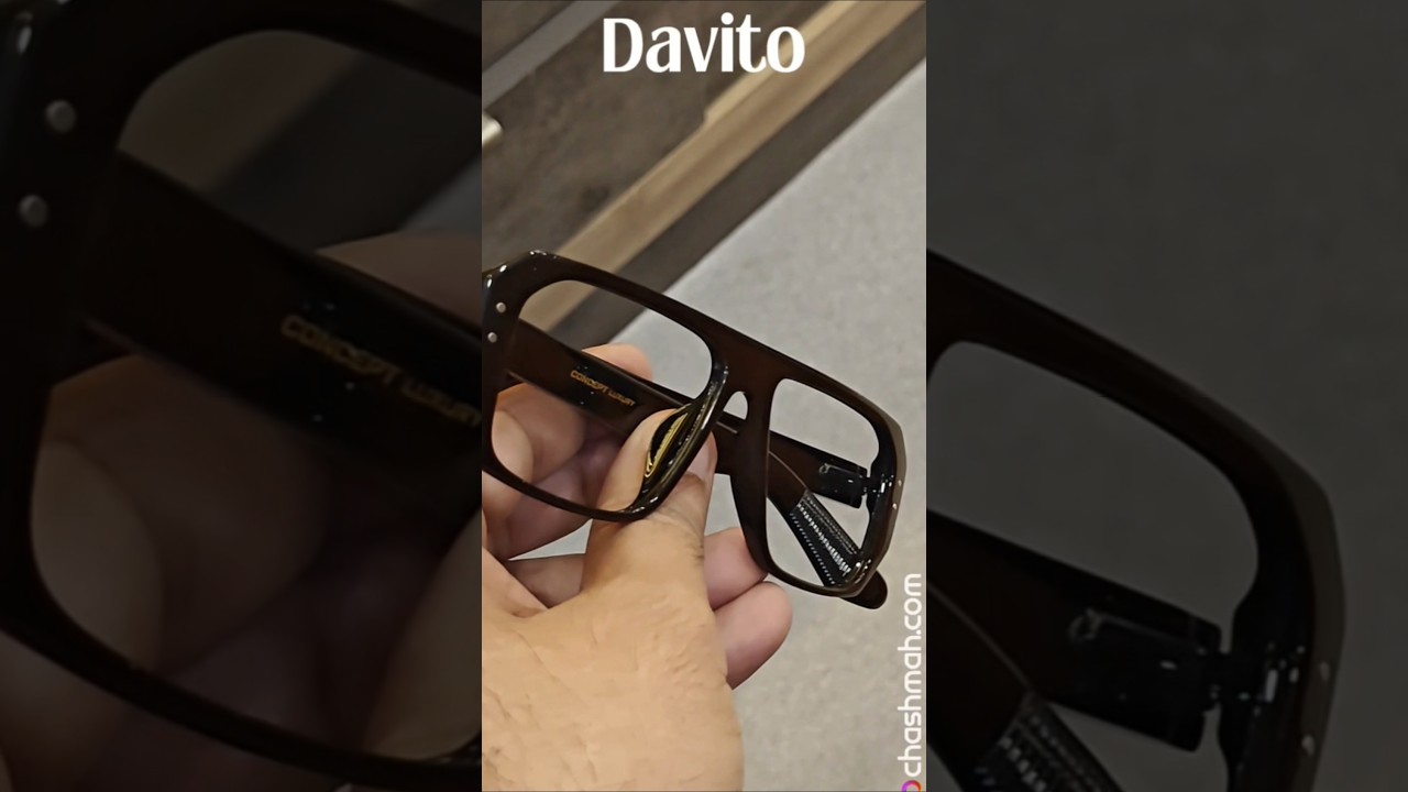 Davito Black Bold Eyeglasses at Chashmah.com#sunglasses #eyewear #fashion #modern #trending