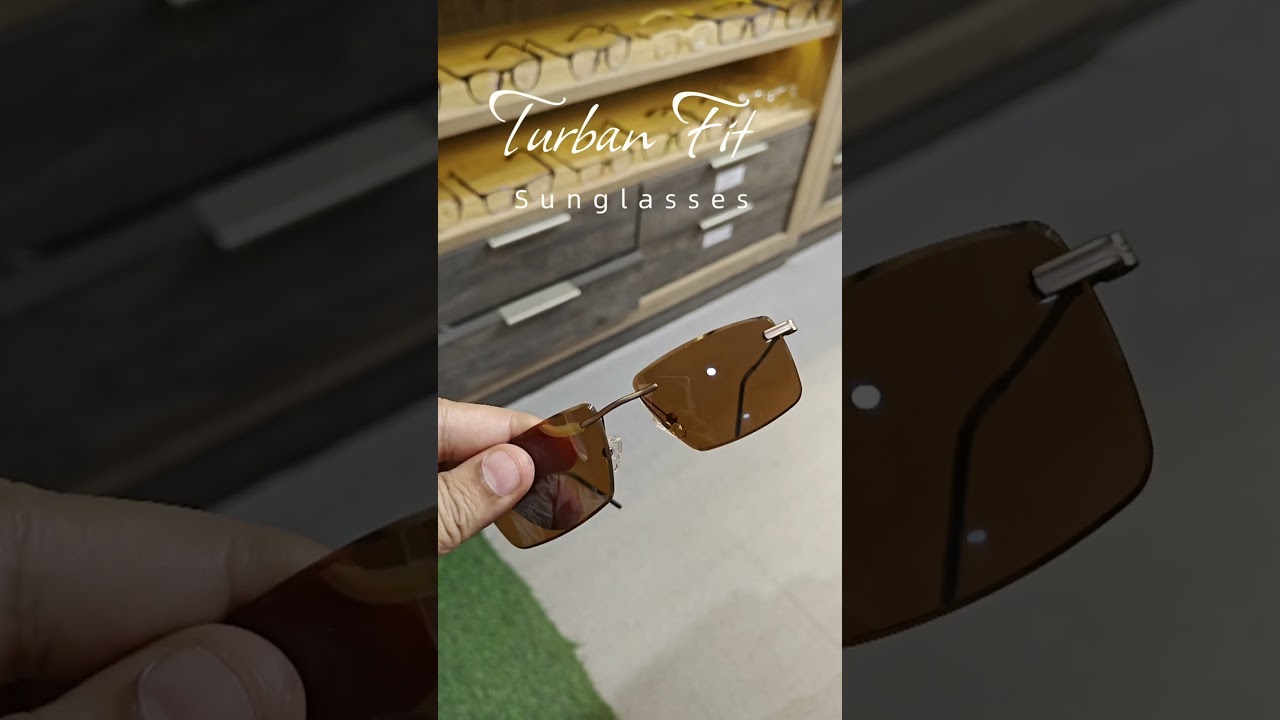 Turban Fit Sunglasses #rimless #sunglasses #turban #diljitdosanjh #tarsemjassar