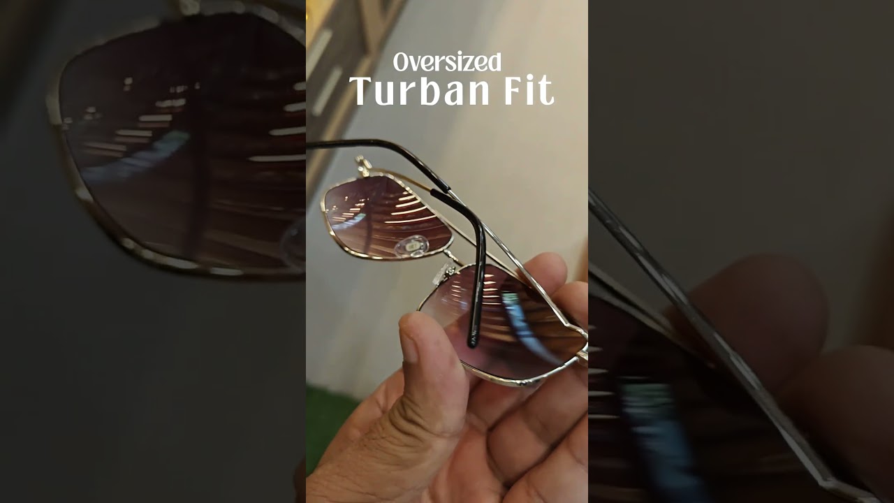 Oversized Turban Fit Sunglasses at Chashmah.com. #sunglasses #eyeglasses #turban #punjab