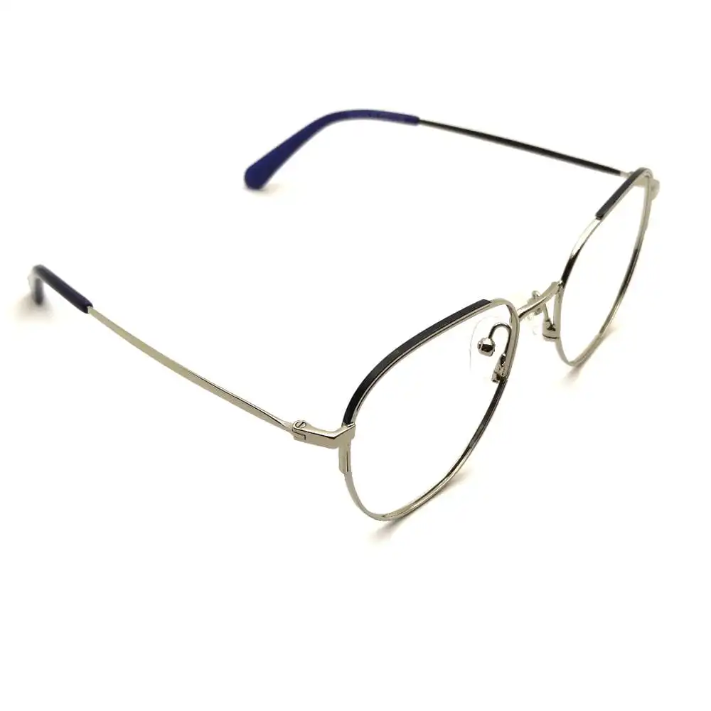 Alternative view of Airlite Silver Blue Oval Eyeglasses Online