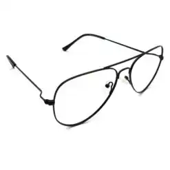 Alternative view of Black Aviator Thin Flexible Eyeglasses for Turban