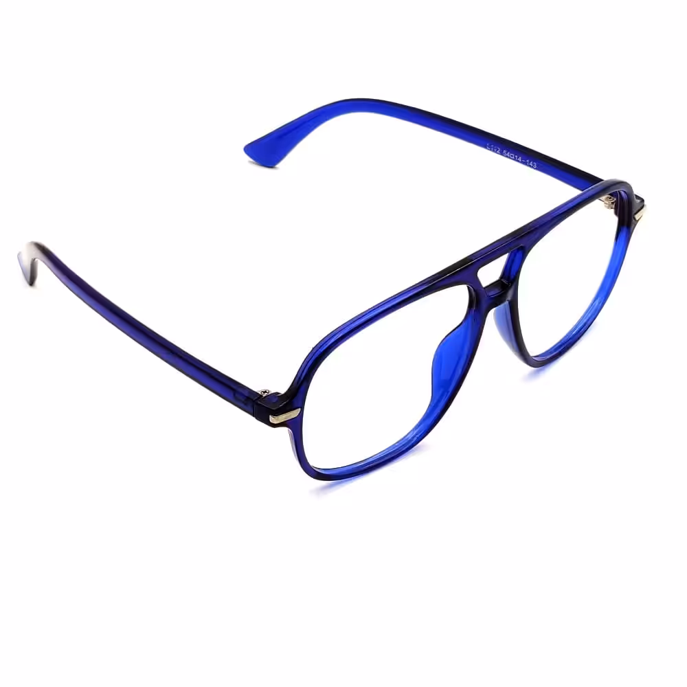 Alternative view of Blue Airplane Mode Eyeglasses-L112BL