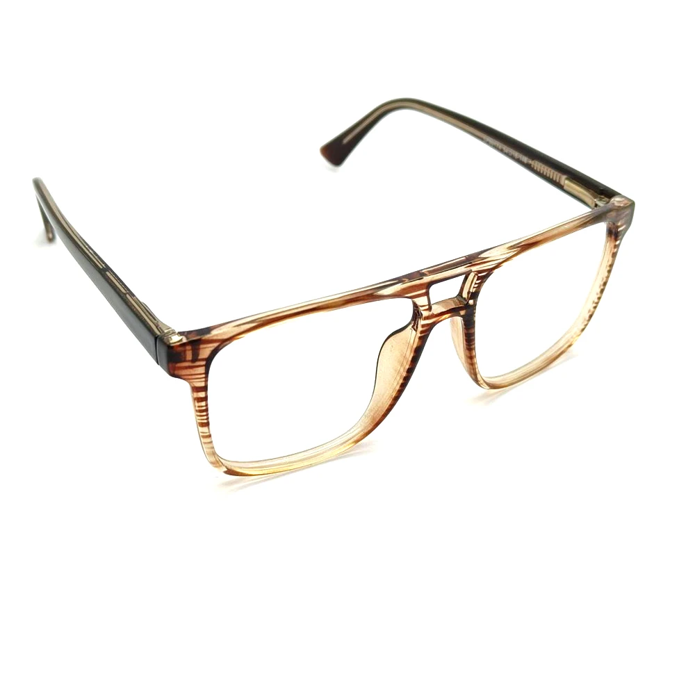 Brown Double Bar Eyeglasses Online
