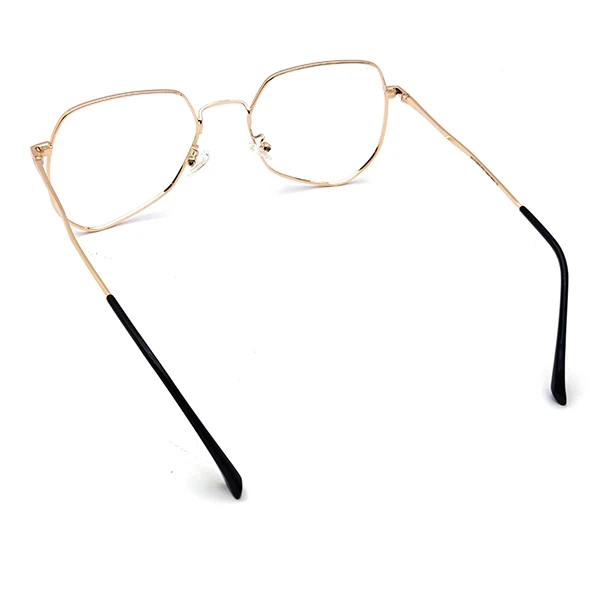Golden Geometric Eyeglasses Online