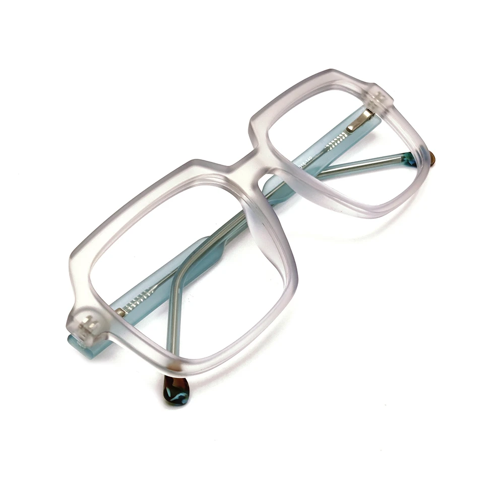Mauve Square Retro Eyeglasses