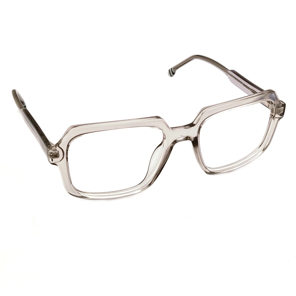 Matte Gray Retro Eyeglasses Online