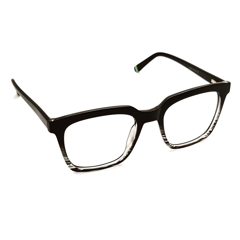 Dual Tone Bold Rectangular Eyeglasses Online