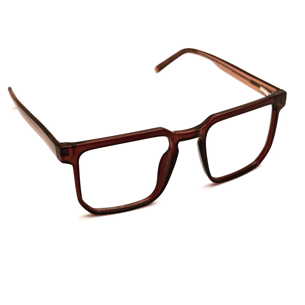 Brown Oversized Square Eyeglasses Online at Chashmah.com