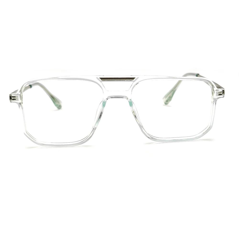 Glass White Square Eyeglasses Online