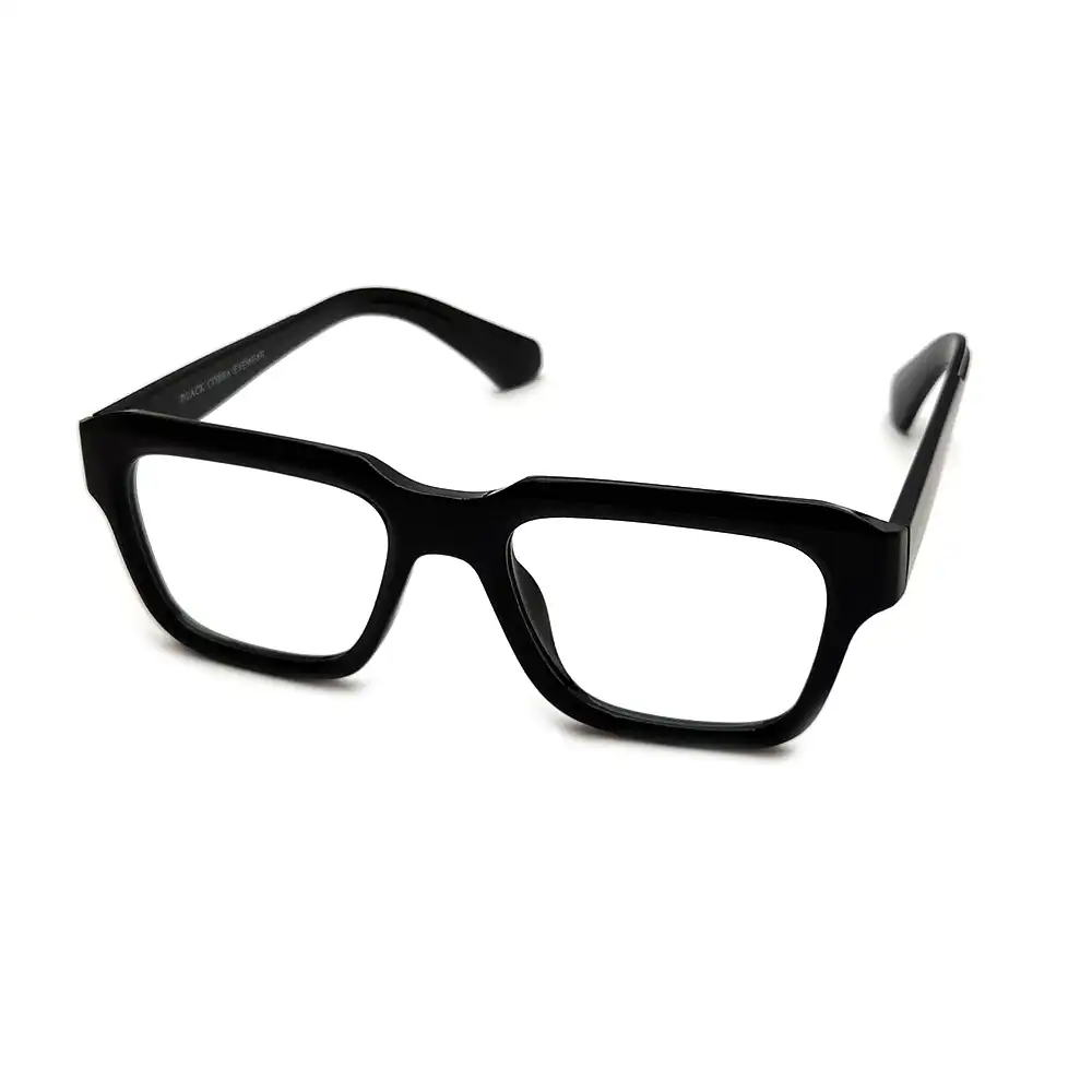 Black Bold Rectangular Eyeglasses Online at chashmah.com