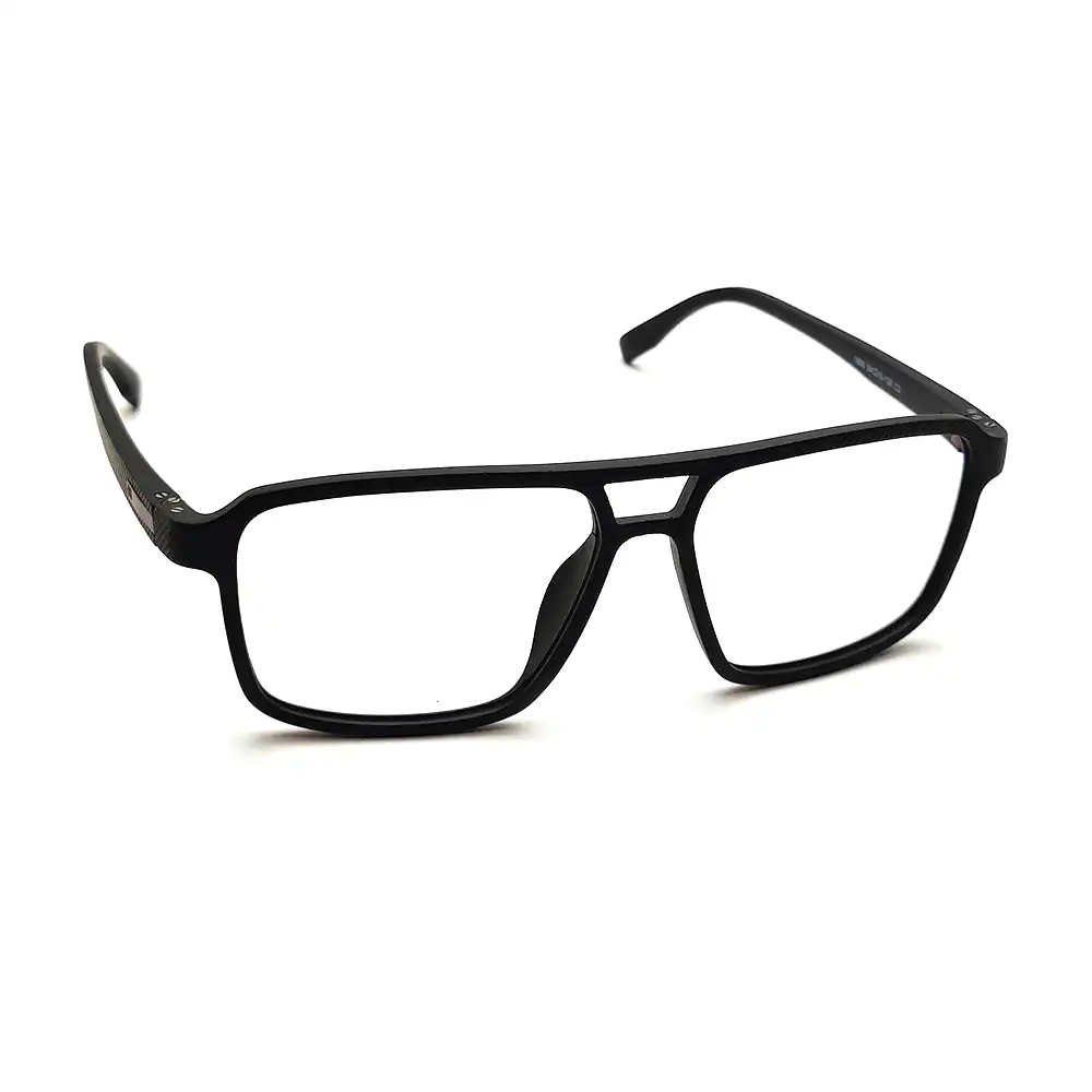 Black Matte Bold Eyeglasses - 1863 | Chashmah.com