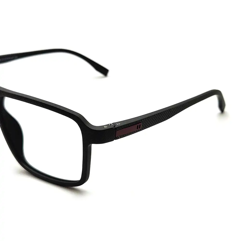 Black Matte Bold Eyeglasses - 1863 | Chashmah.com