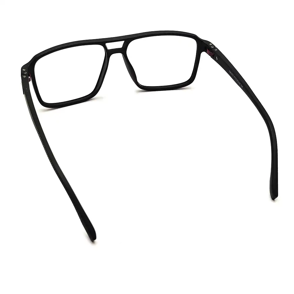 Black Matte Bold Eyeglasses - 1863 | Chashmah.com