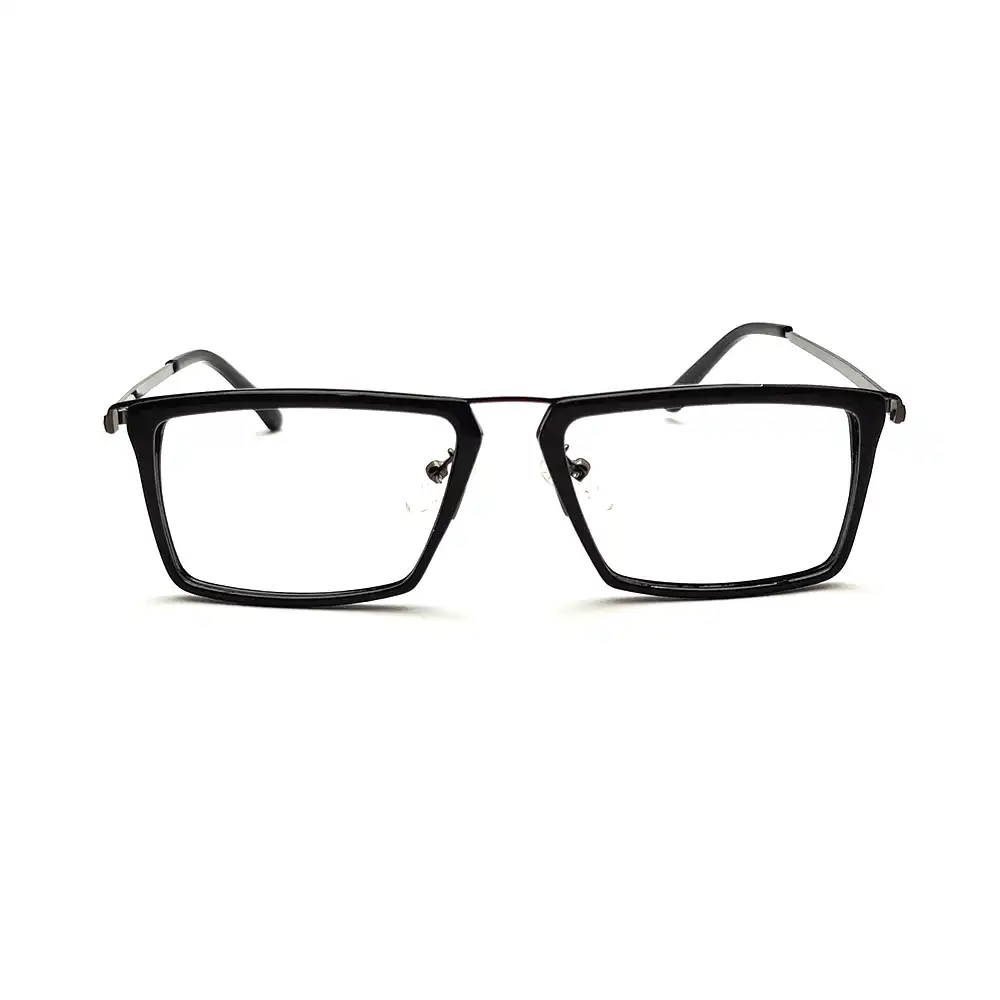 Black Rectangular Trending Eyeglasses At chashmah.com