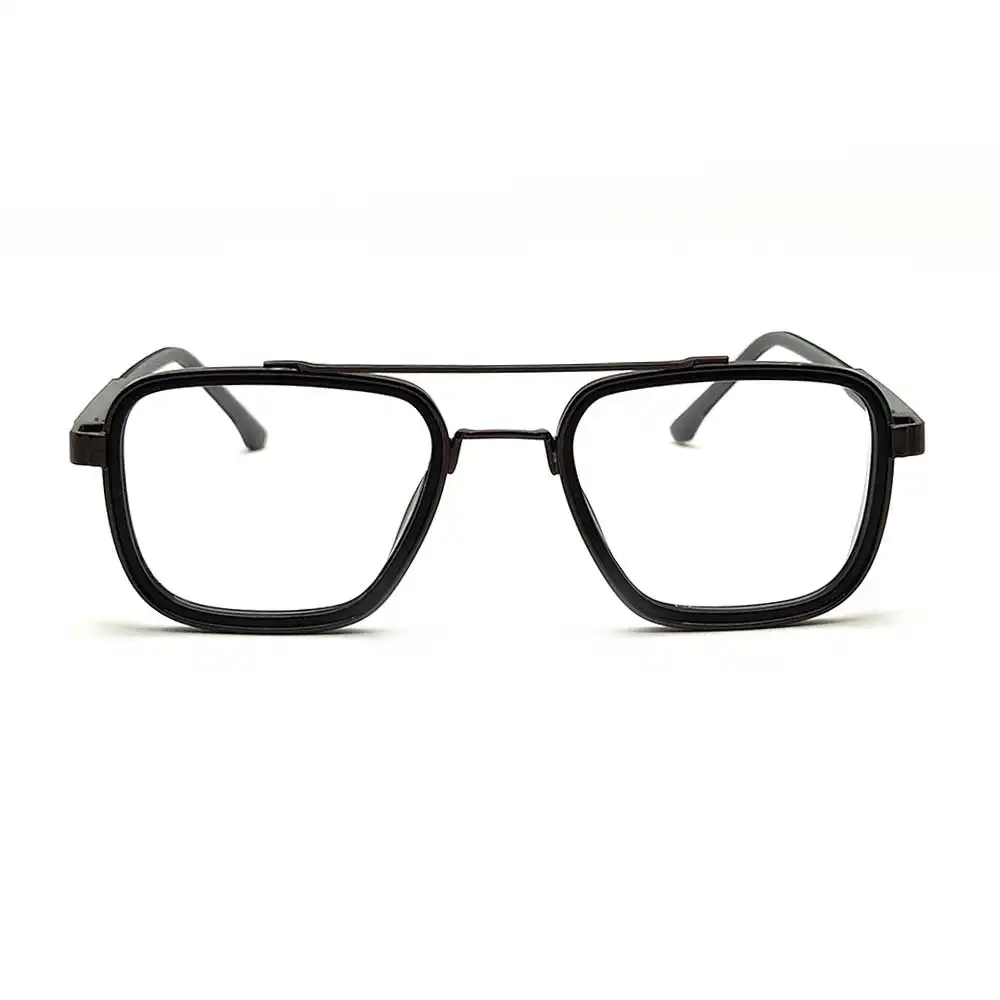 Black Bold Lightweight Eyeglasses at chashmah.com