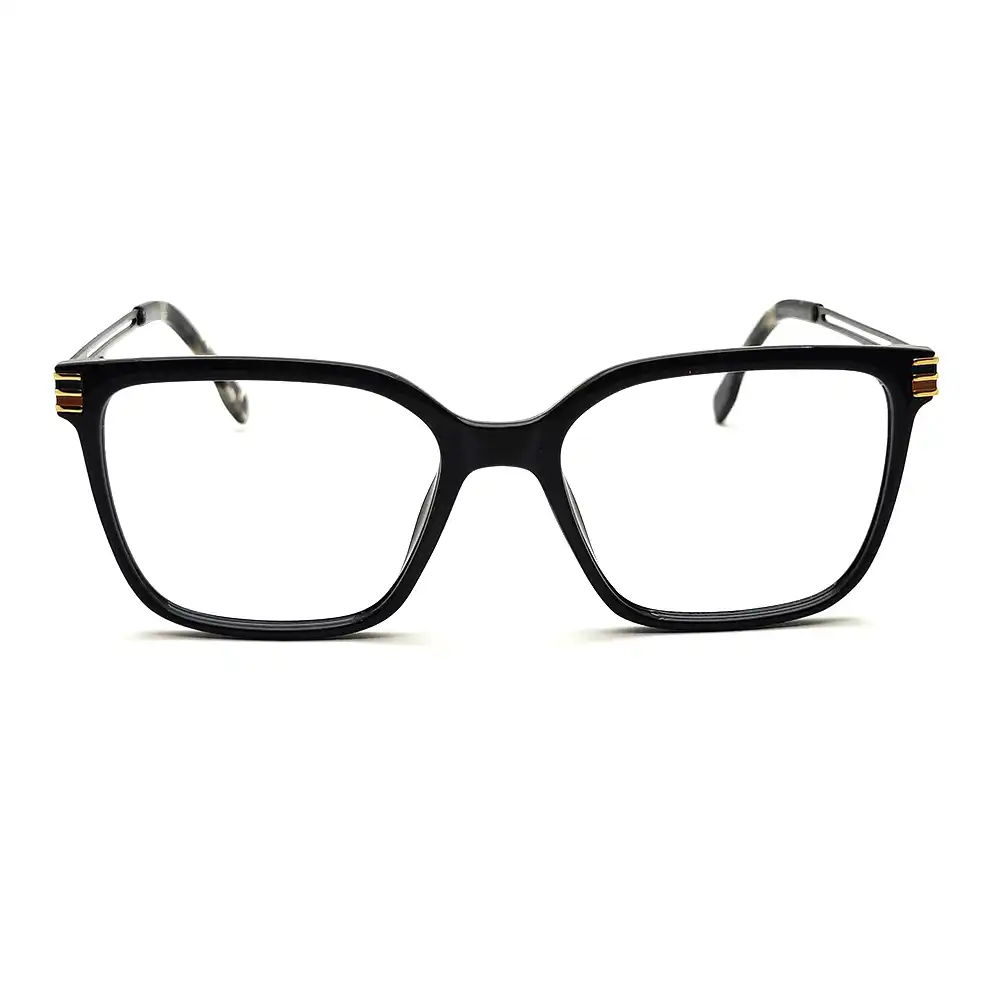 Black Classic Rectangular Eyeglasses