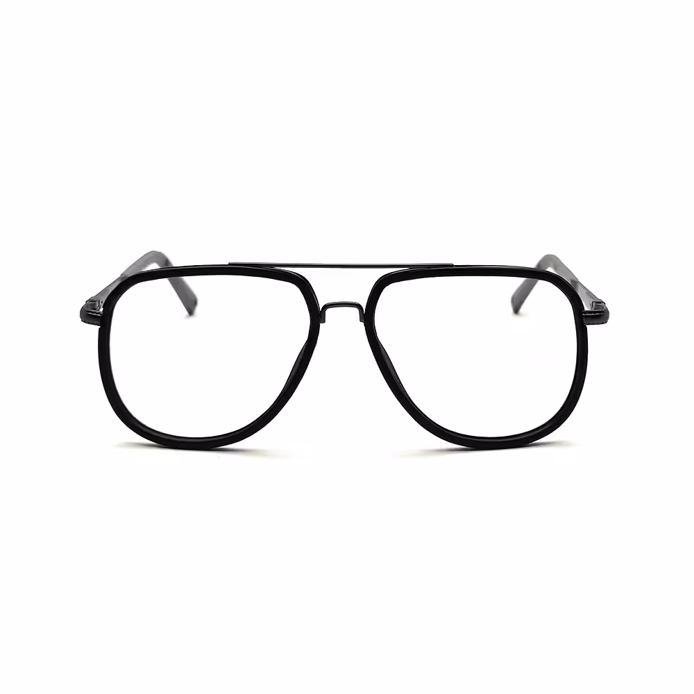 Alternative view of Black Aviator Fashion Eyeglasses -1004