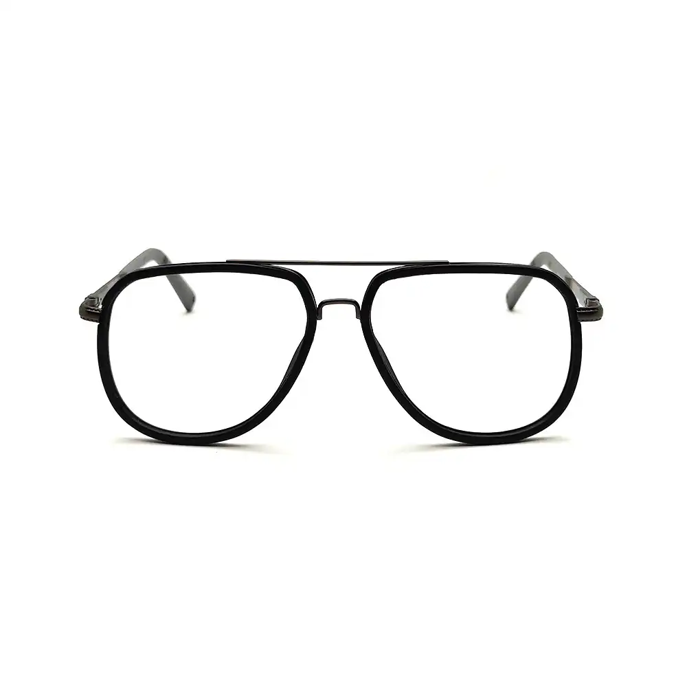 Alternative view of Black Aviator Fashion Eyeglasses -1004