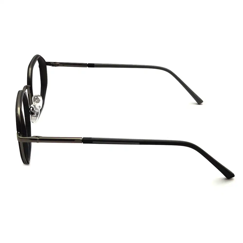 Black Hexagon Fashion Eyeglasses - 1018 6 Black Hexagon Fashion Eyeglasses