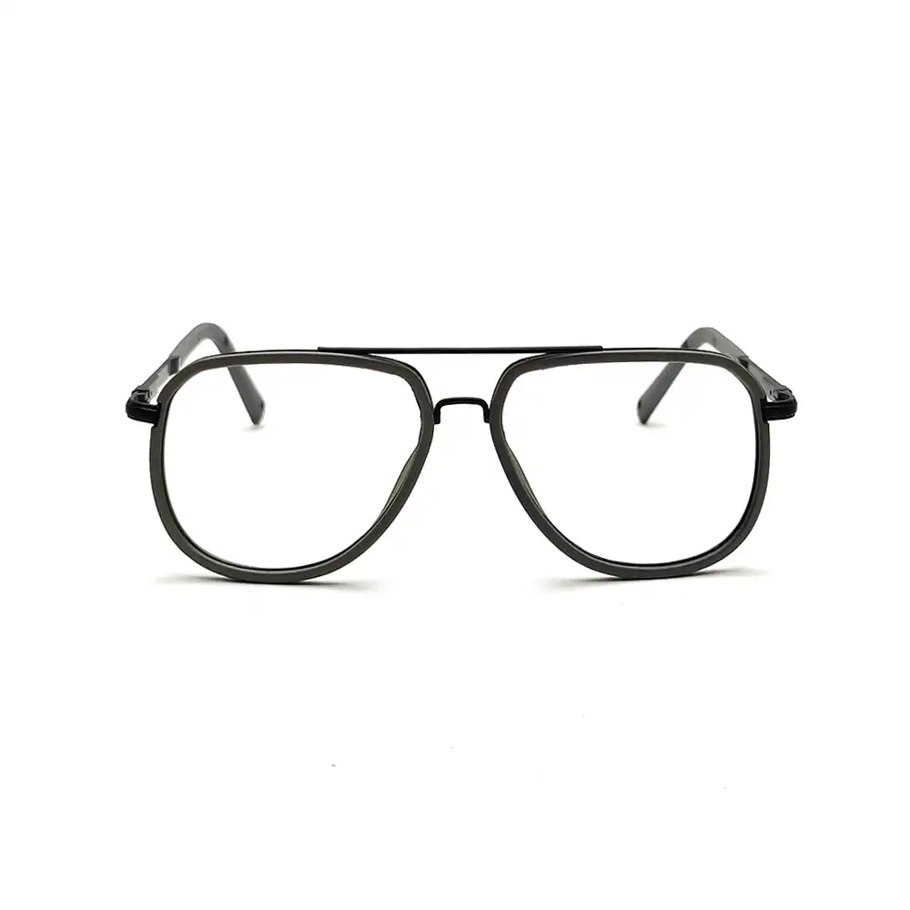 Gray Aviator Fashion Eyeglasses