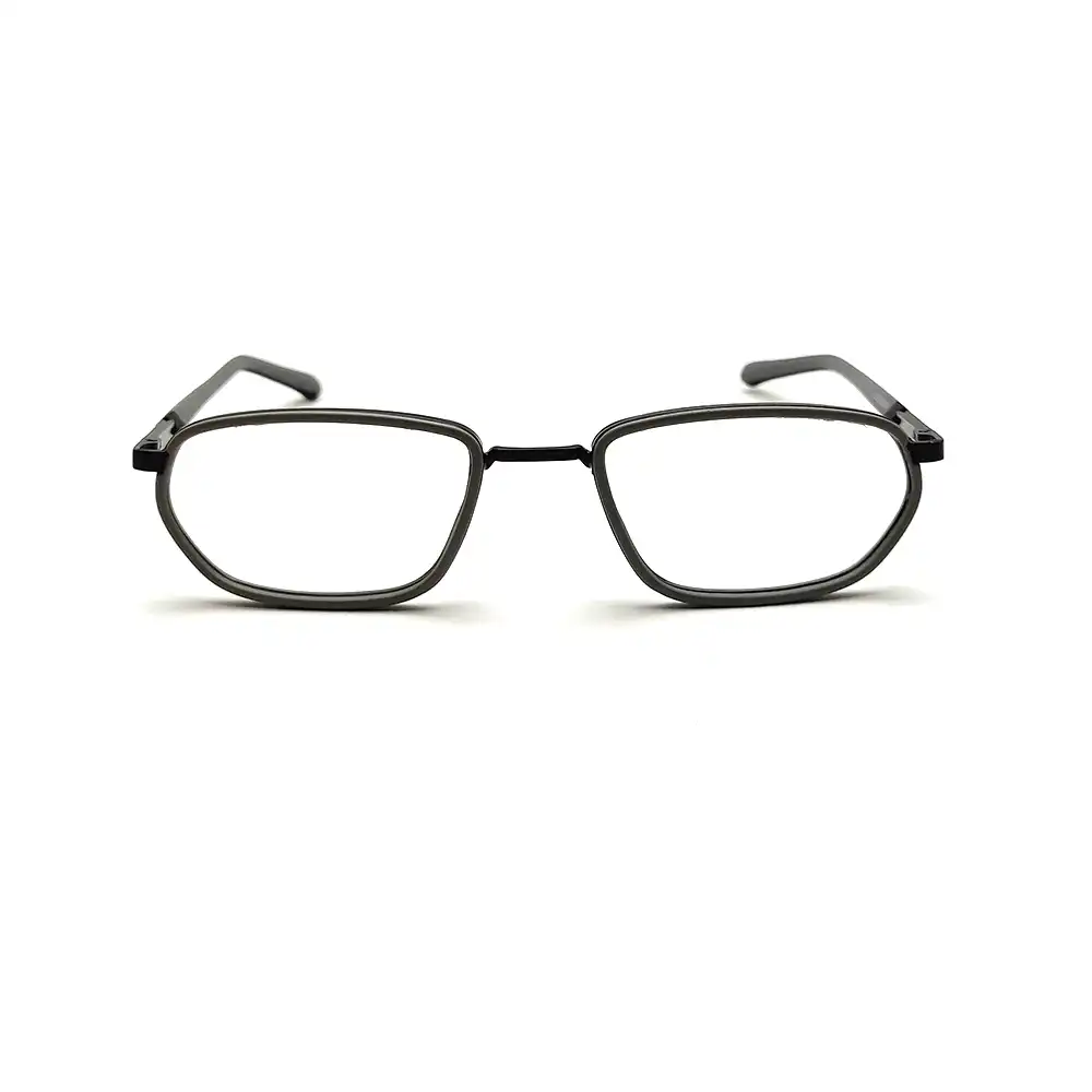 Grey Small Rectangular Eyeglasses