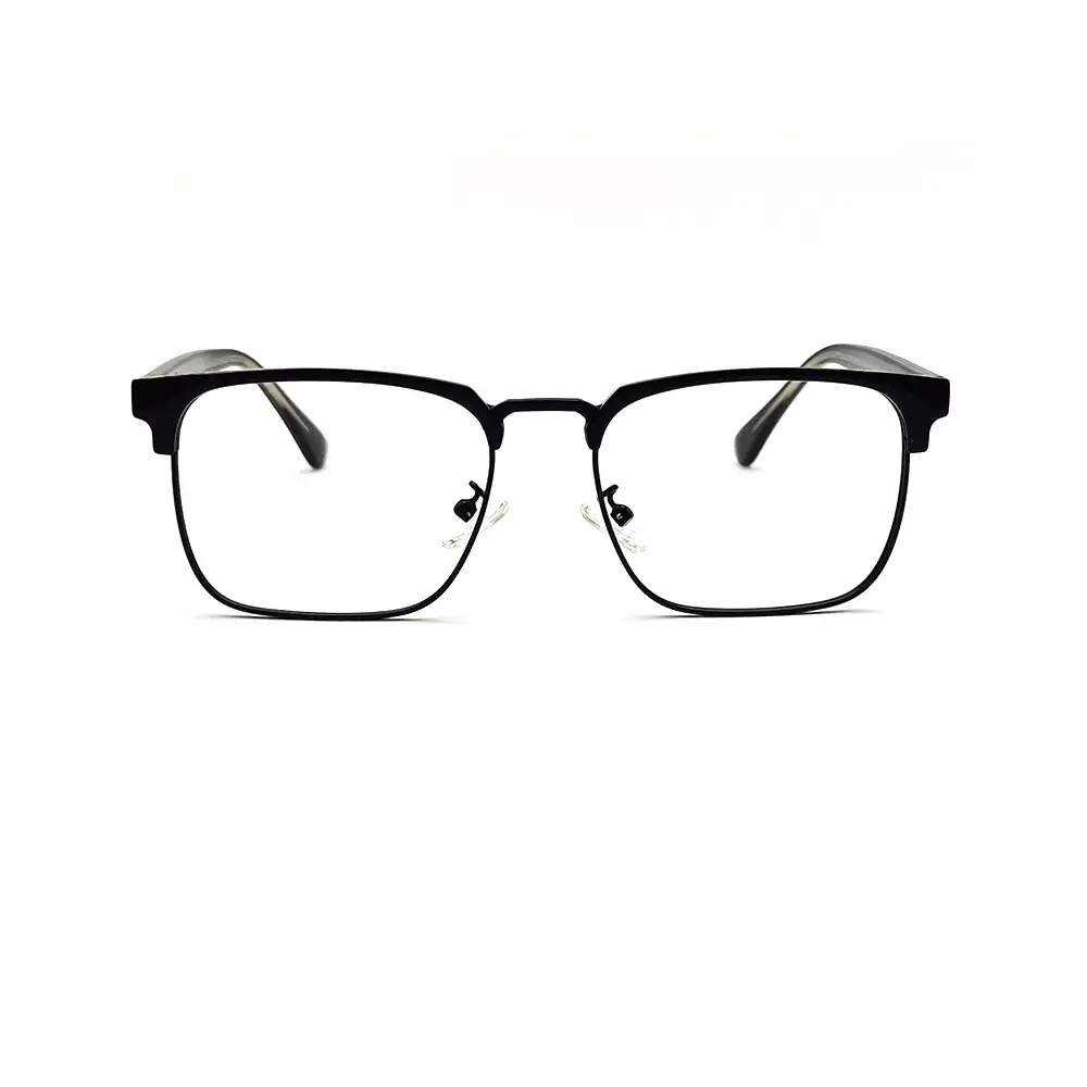 Black Bold Clubmaster Eyeglasses at Chashmah.com