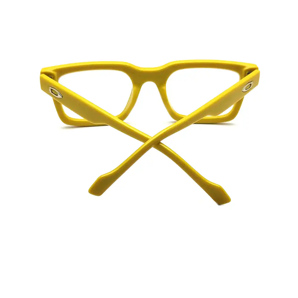 Yellow Oversized Square Eyeglasses