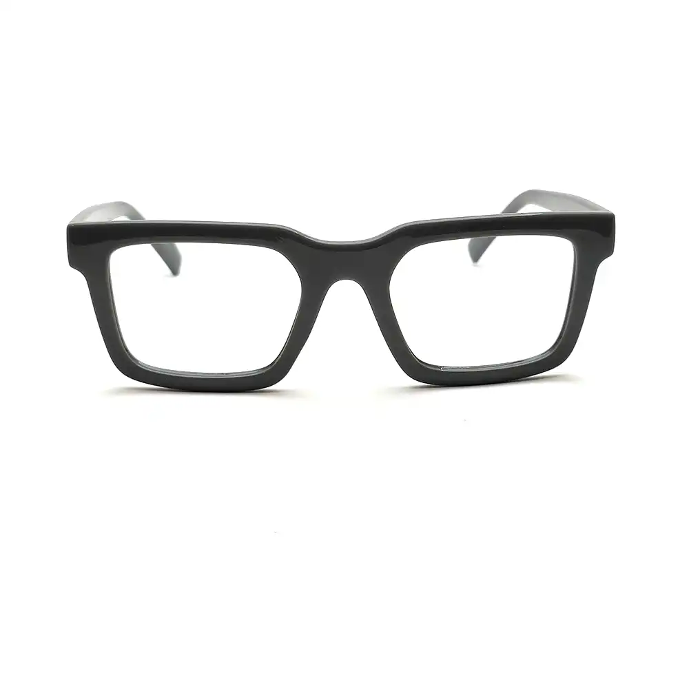 Grey Oversized Square Eyeglasses