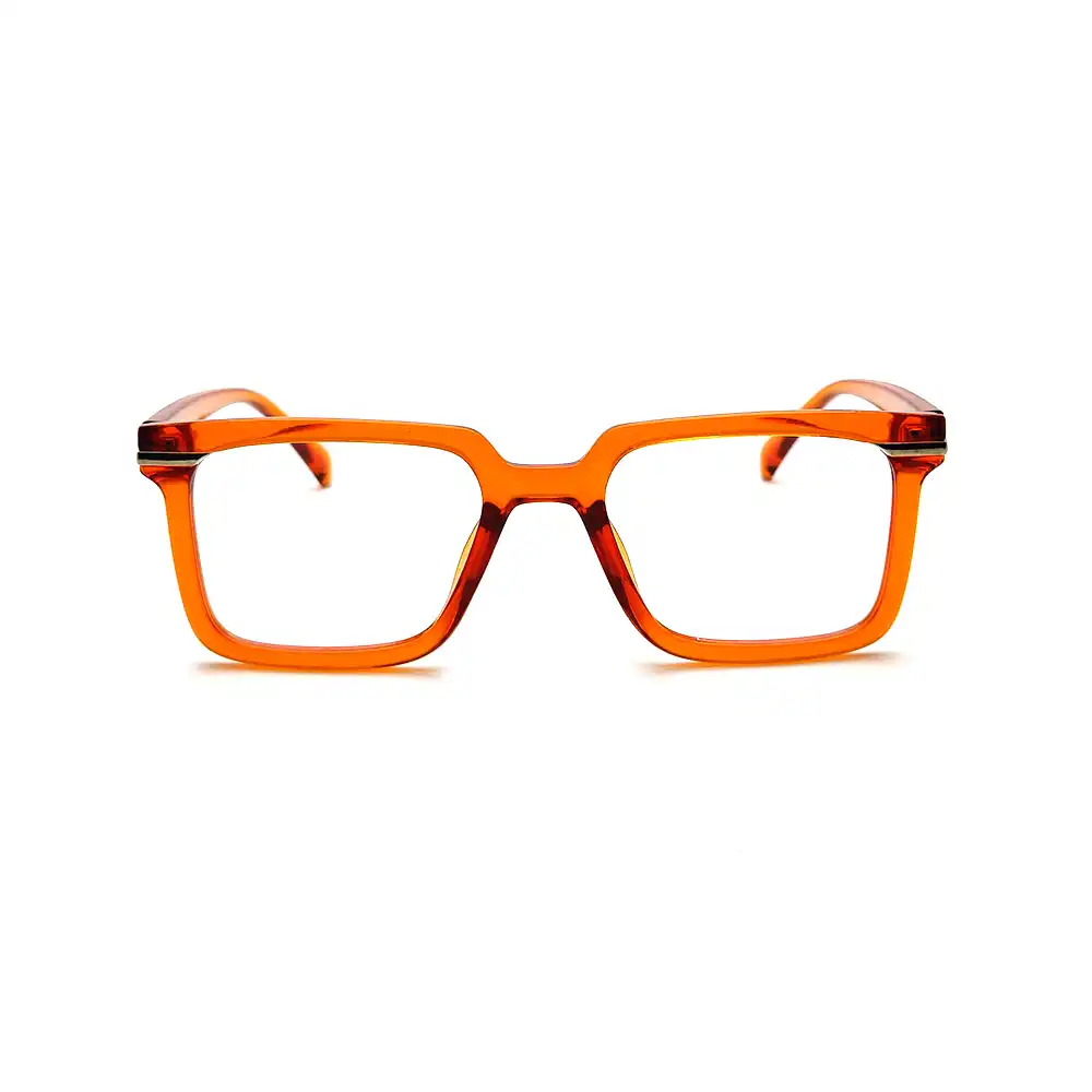 Rusk Orange oversized Eyeglasses at chashmah.com