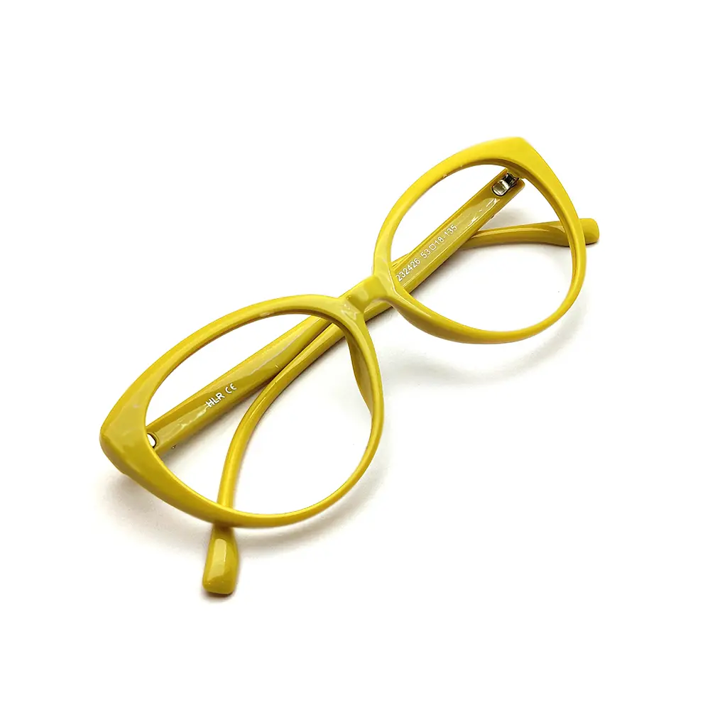 Yellow Cat Style Eyeglasses at Chashmah.com