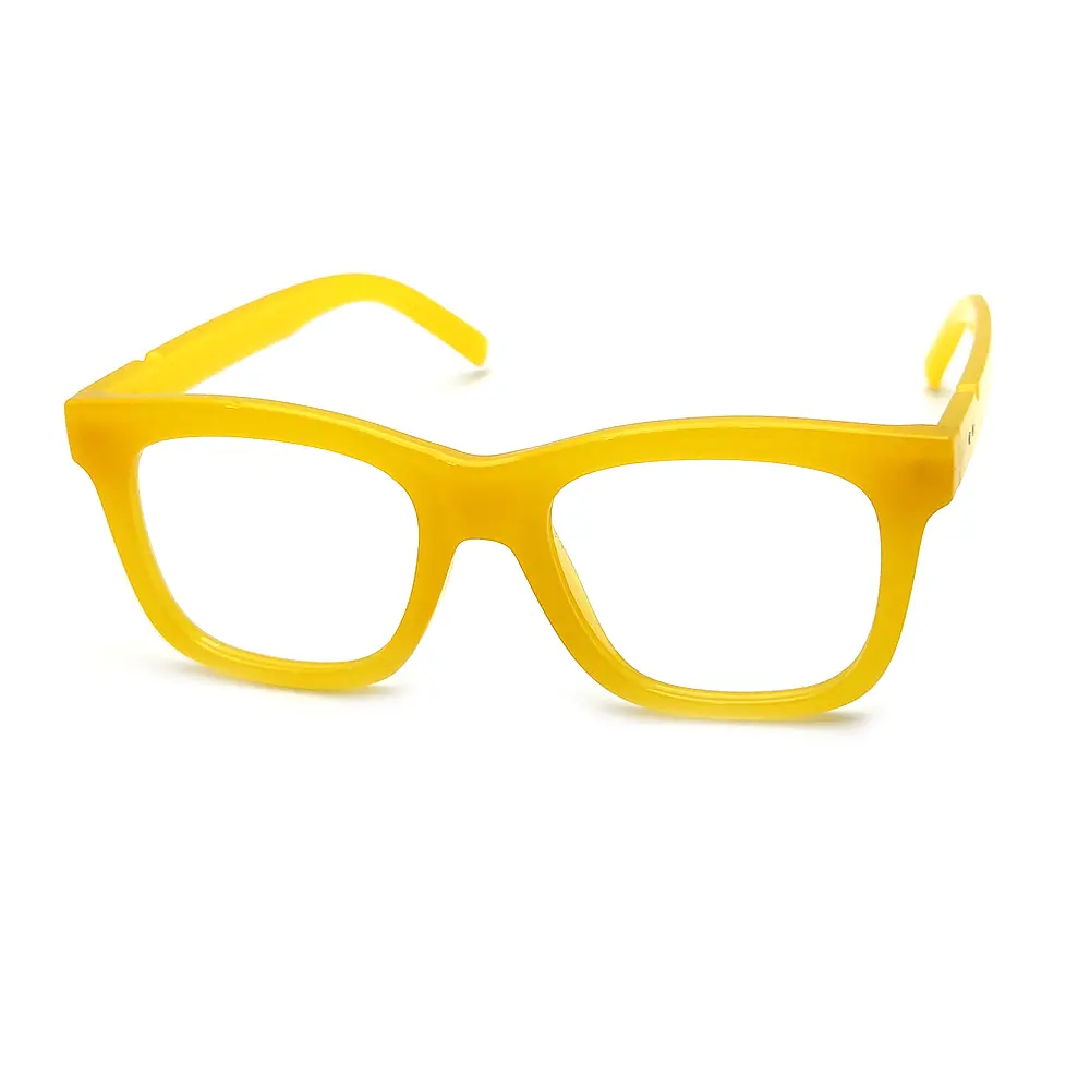 Yellow Mango Square Eyeglasses