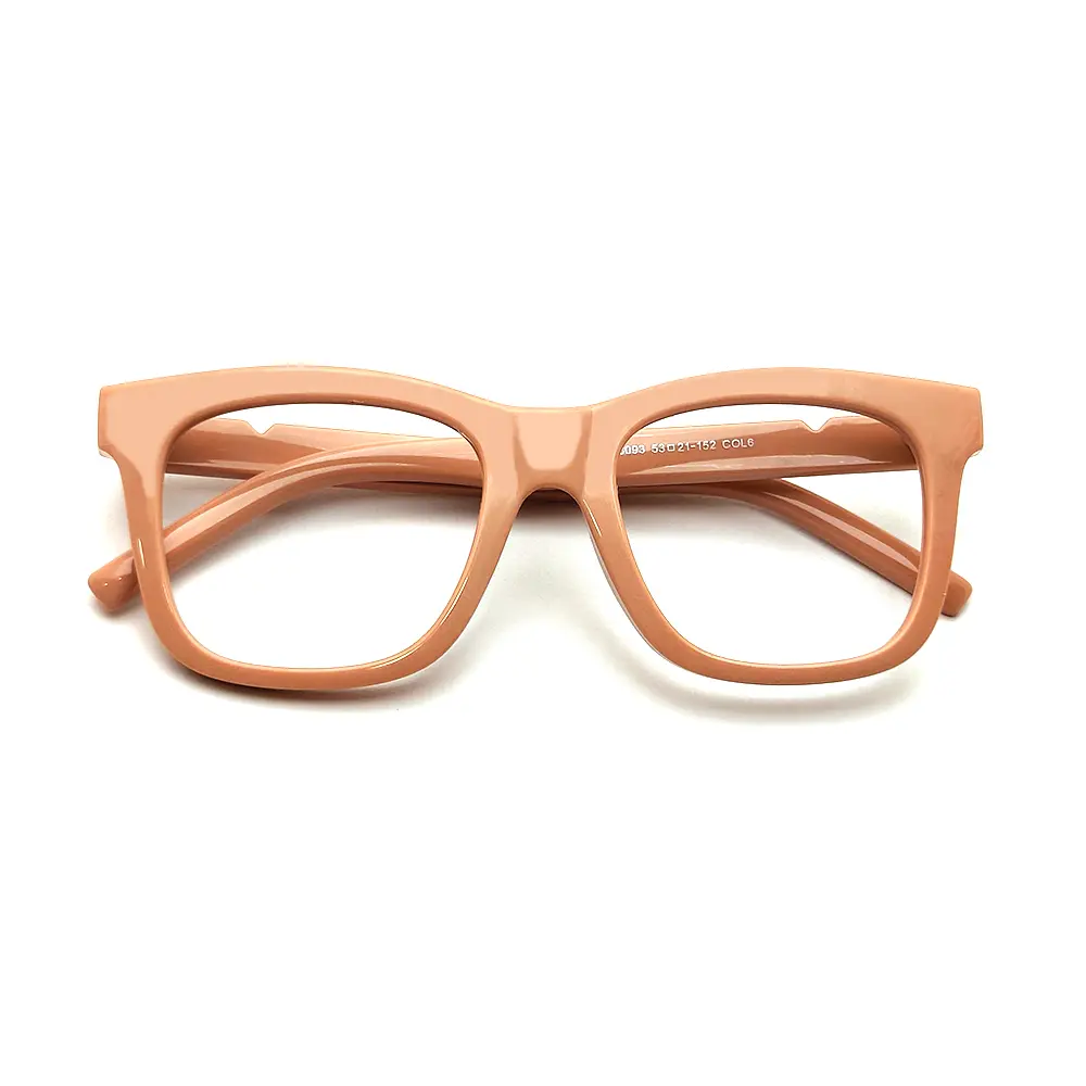 Hot Pink Square Eyeglasses