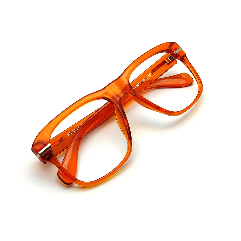 Rust Orange OverSized Eyeglasses