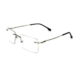 Silver Turban Friendly Rimless Glasses