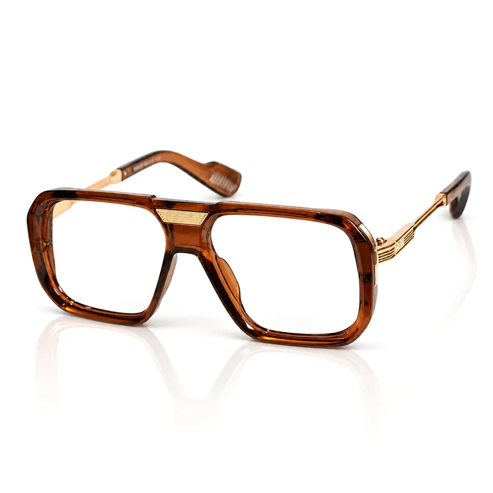 Dark Brown Fashion Eyeglasses - 6067 2 Buy Dark Brown Fashion Eyeglasses Online