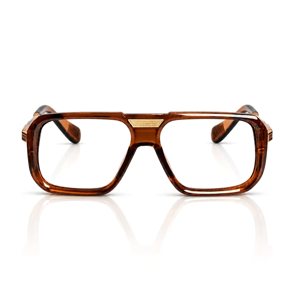 Dark Brown Fashion Eyeglasses - 6067 3 Buy Dark Brown Fashion Eyeglasses Online