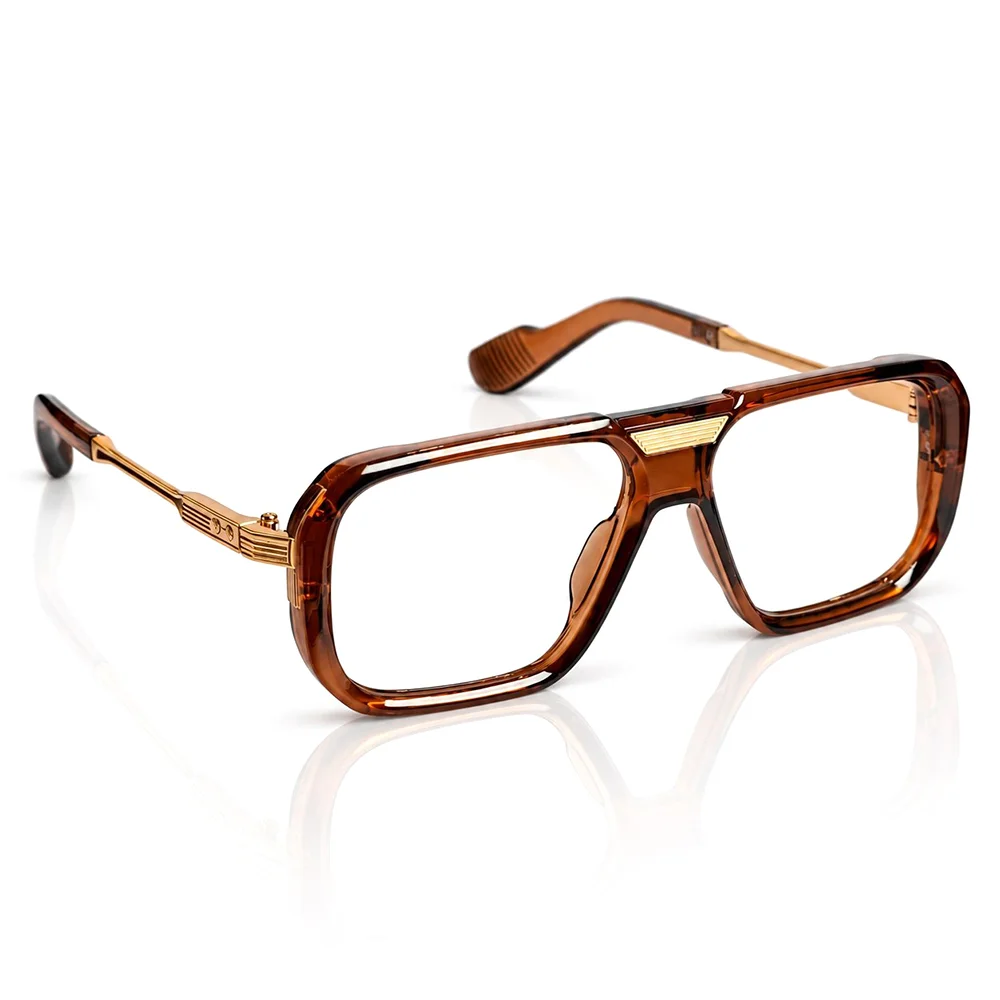 Dark Brown Fashion Eyeglasses - 6067 4 Buy Dark Brown Fashion Eyeglasses Online