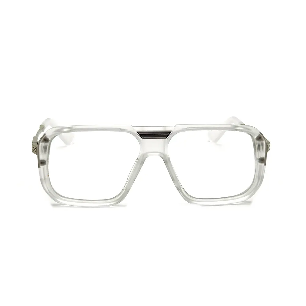 Matte White Fashion Eyeglasses at chashmah.com