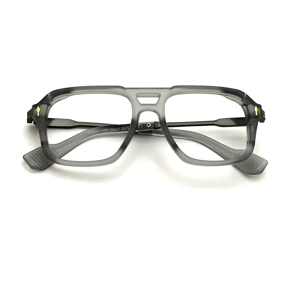 Matte Grey Fashion Eyeglasses at chashmah.com