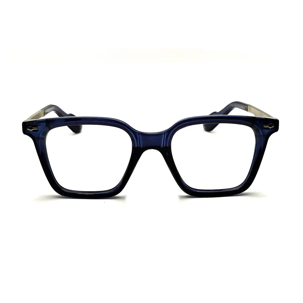 Navy Blue Wayfarer Eyeglasses at chashmah