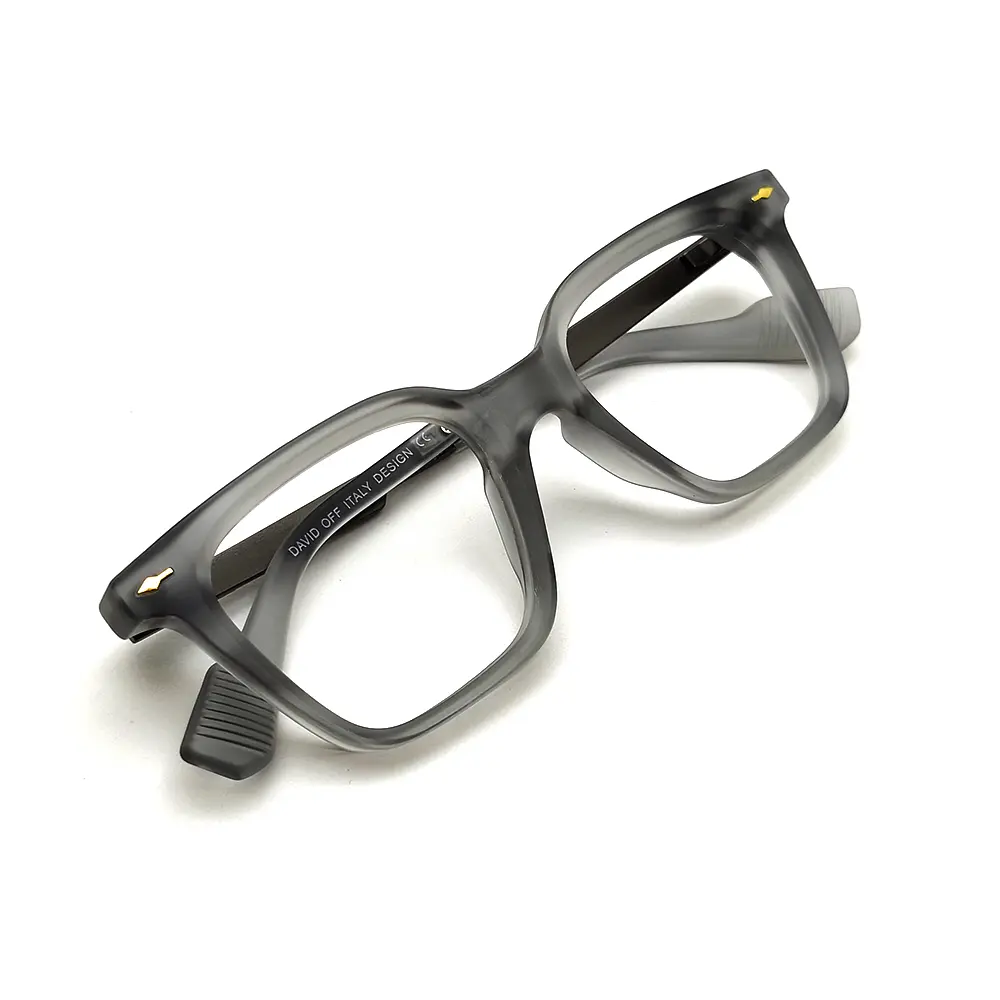 Matte Grey Wayfarer Eyeglasses at Chashmah