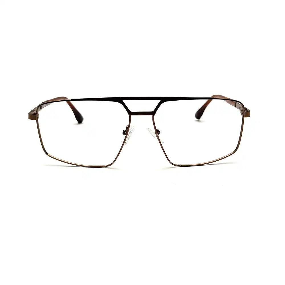 Oversize Copper Brown Eyeglasses at chashmah