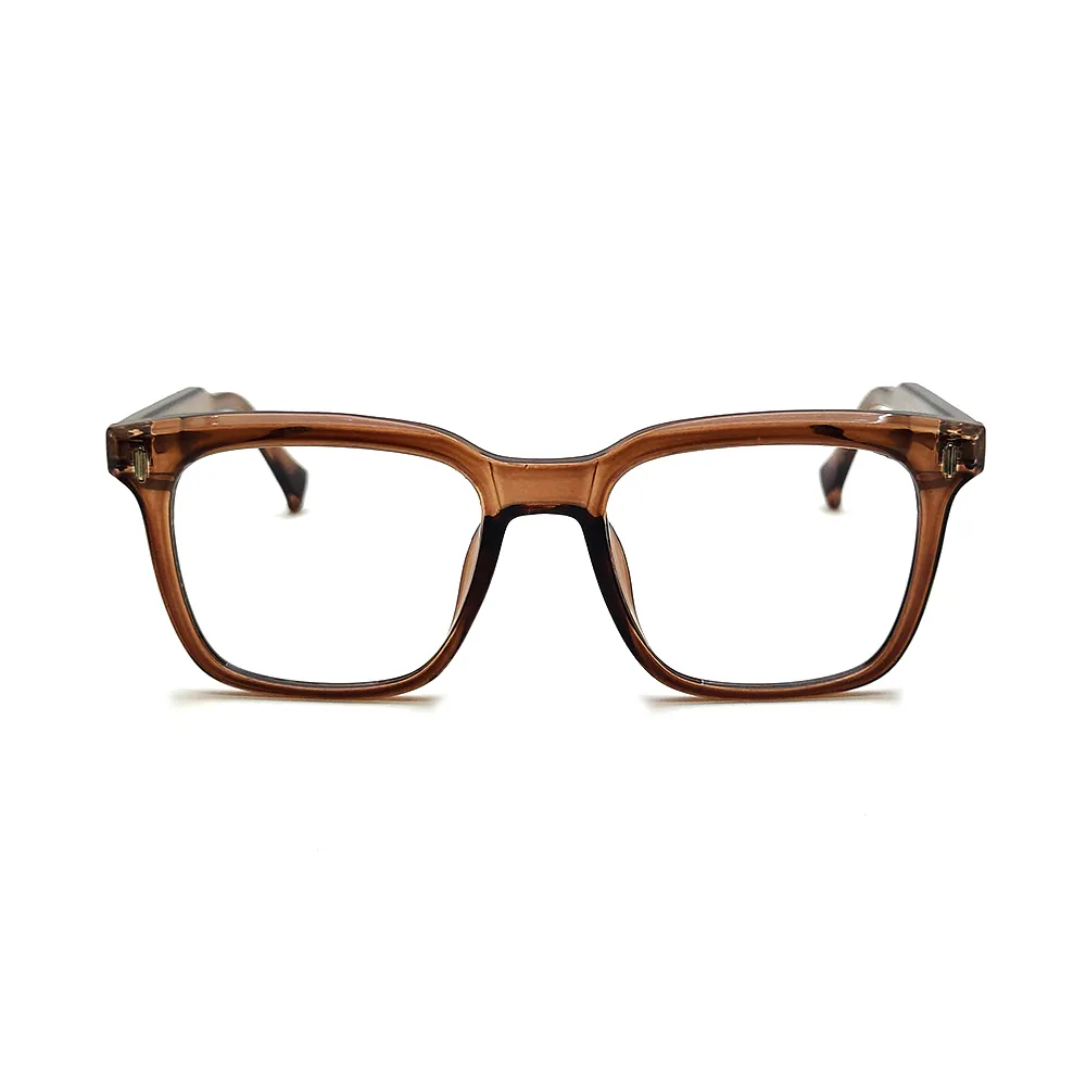 Wine Brown Square Eyeglasses at chashmah