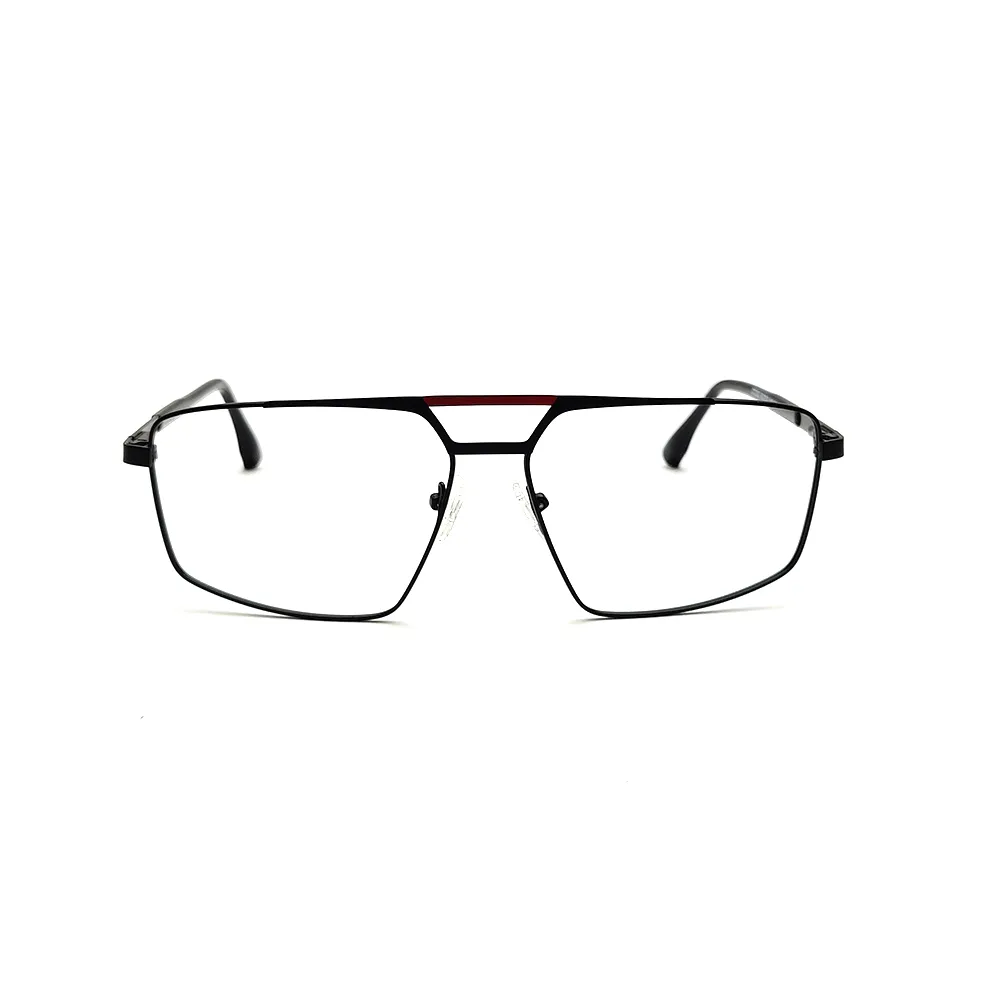 Oversize Black Red Eyeglasses at chashmah