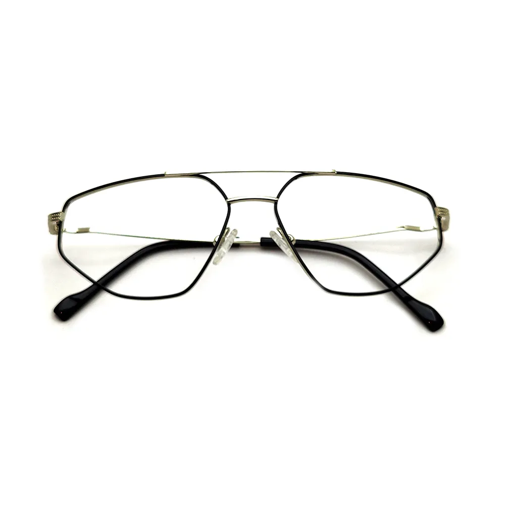 Silver Black Turban Eyeglasses at chashmah