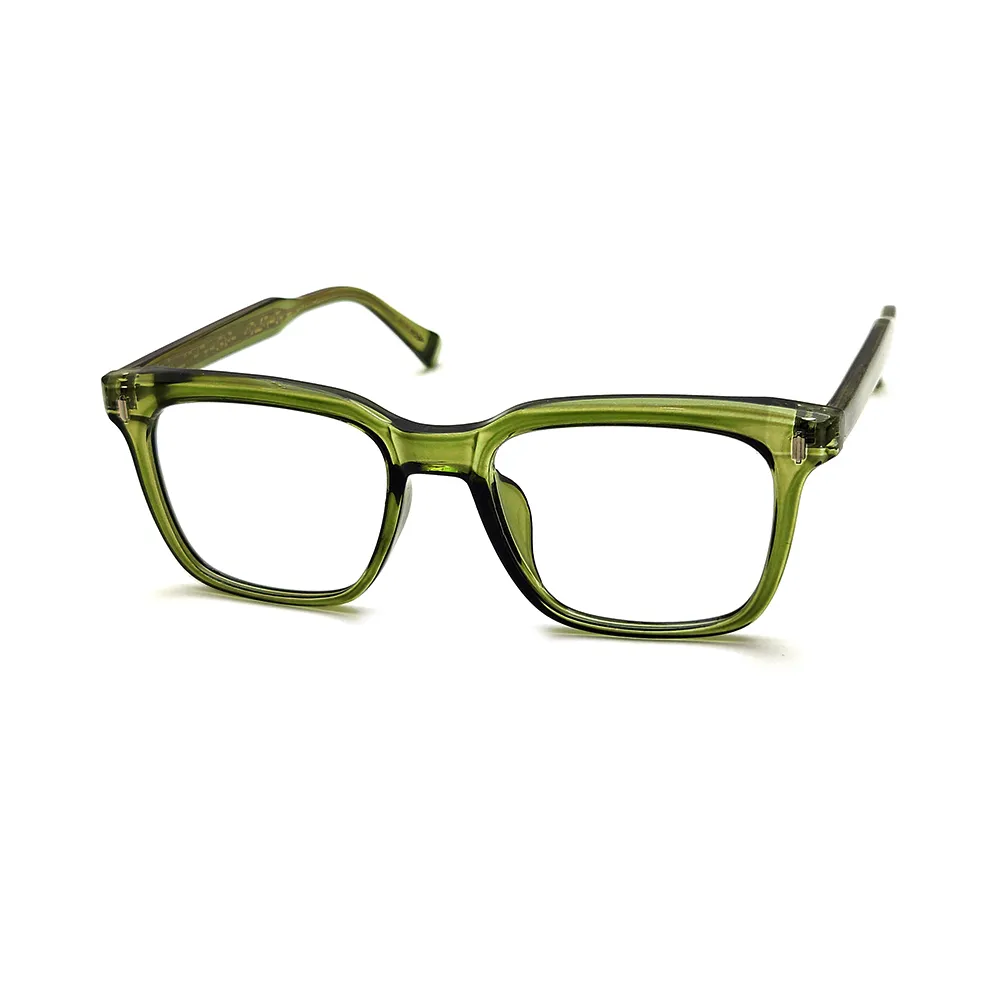 electric green eyeglass frame