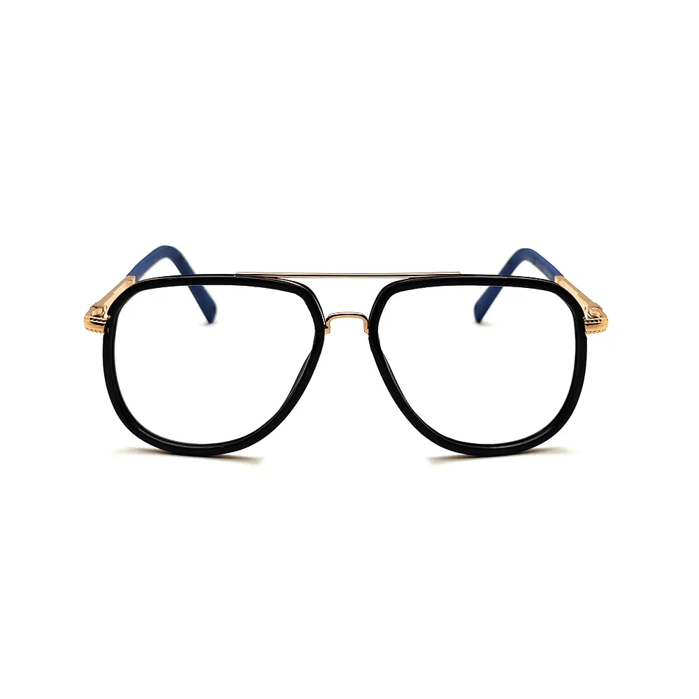 Black Gold Aviator Eyeglasses at chashmah