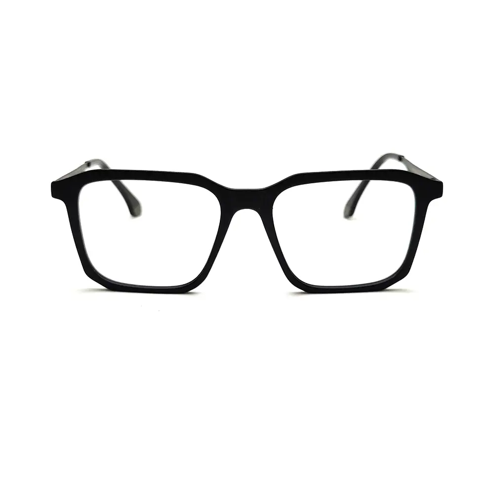 Black Rectangular Bold Eyeglasses