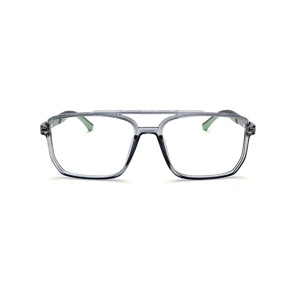 Glass Grey Aviators Eyeglasses