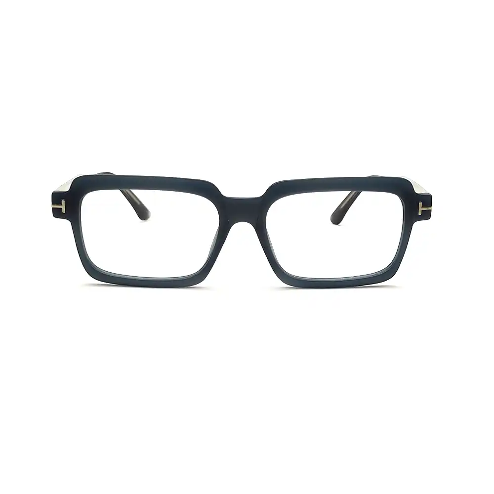 Blue Retro Rectangular Eyeglasses